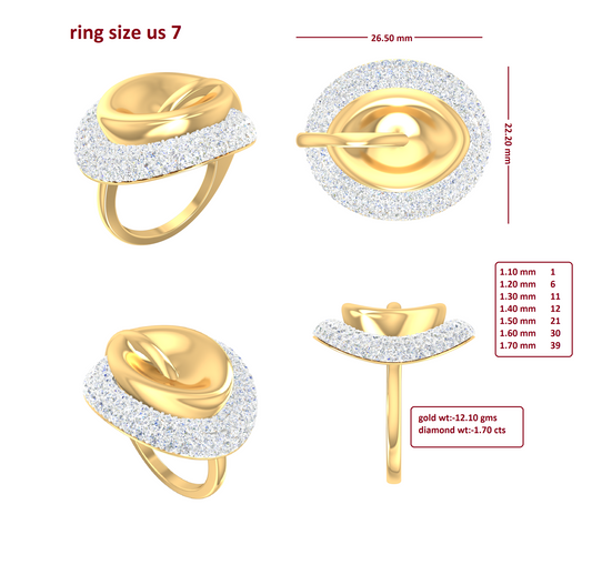 3D Jewelry Files Ring Model 3DM R-4091