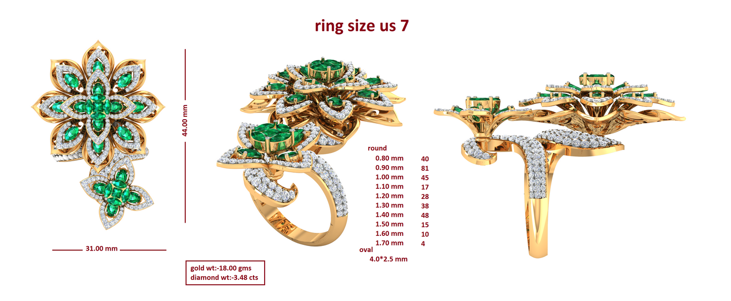 3D Jewelry Files Ring Model 3DM R-54