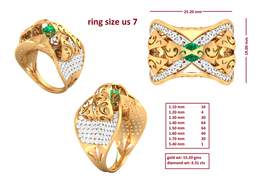 3D Jewelry Files Ring Model 3DM R-60