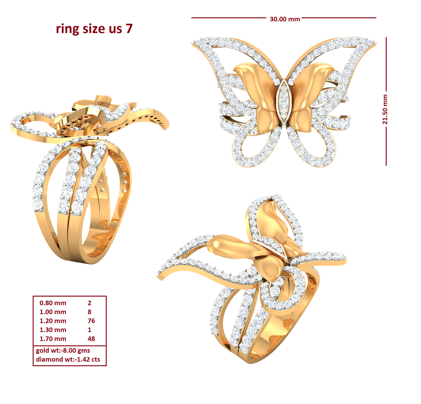 3D Jewelry Files Ring Model 3DM R-61