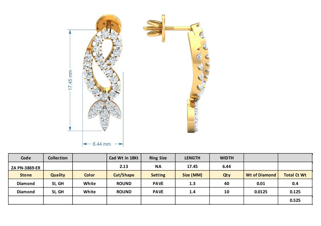 3D Jewelry Files Set Model 3DM 3869