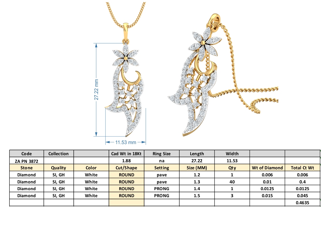 3D Jewelry Files Set Model 3DM 3872