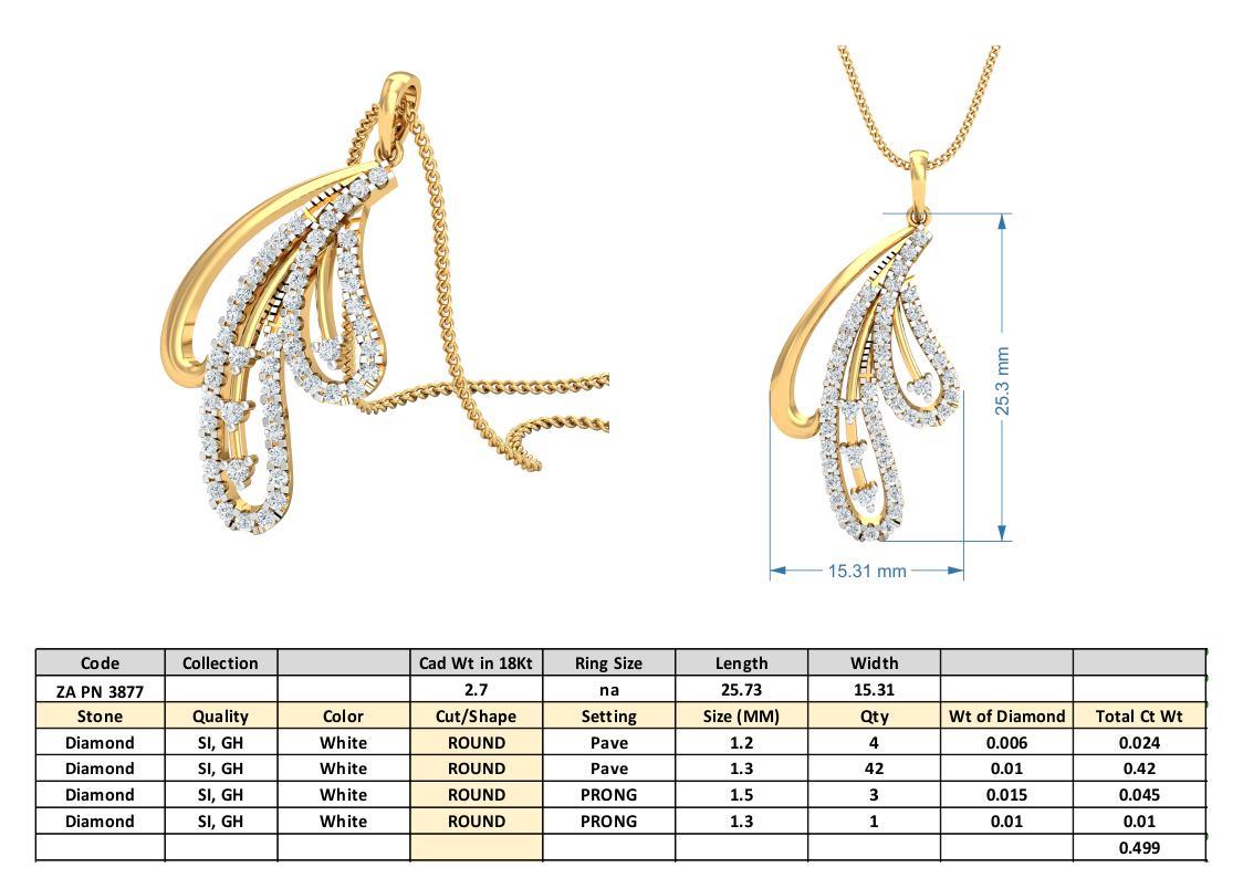 3D Jewelry Files Set Model 3DM 3877