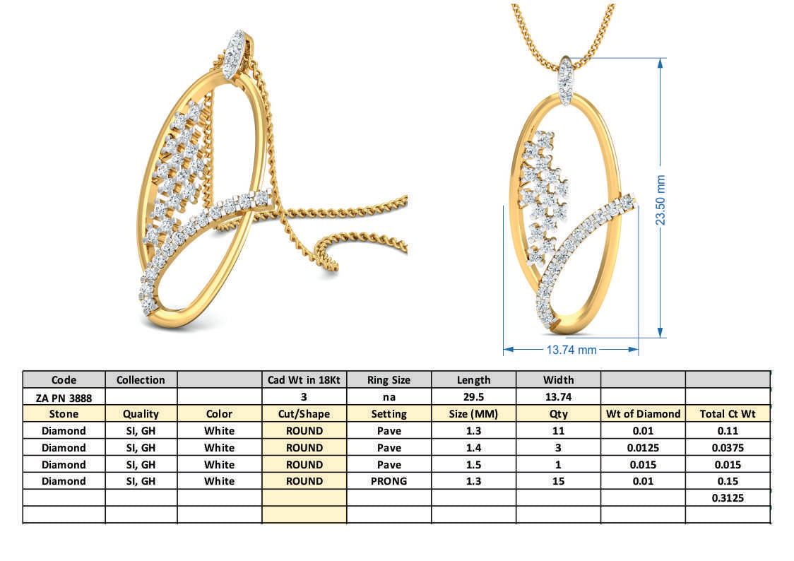 3D Jewelry Files Set Model 3DM 3888