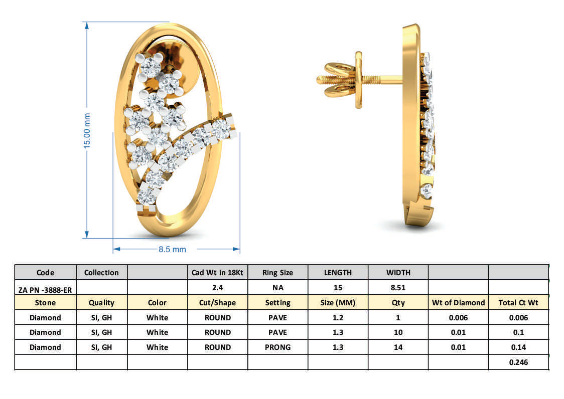 3D Jewelry Files Set Model 3DM 3888