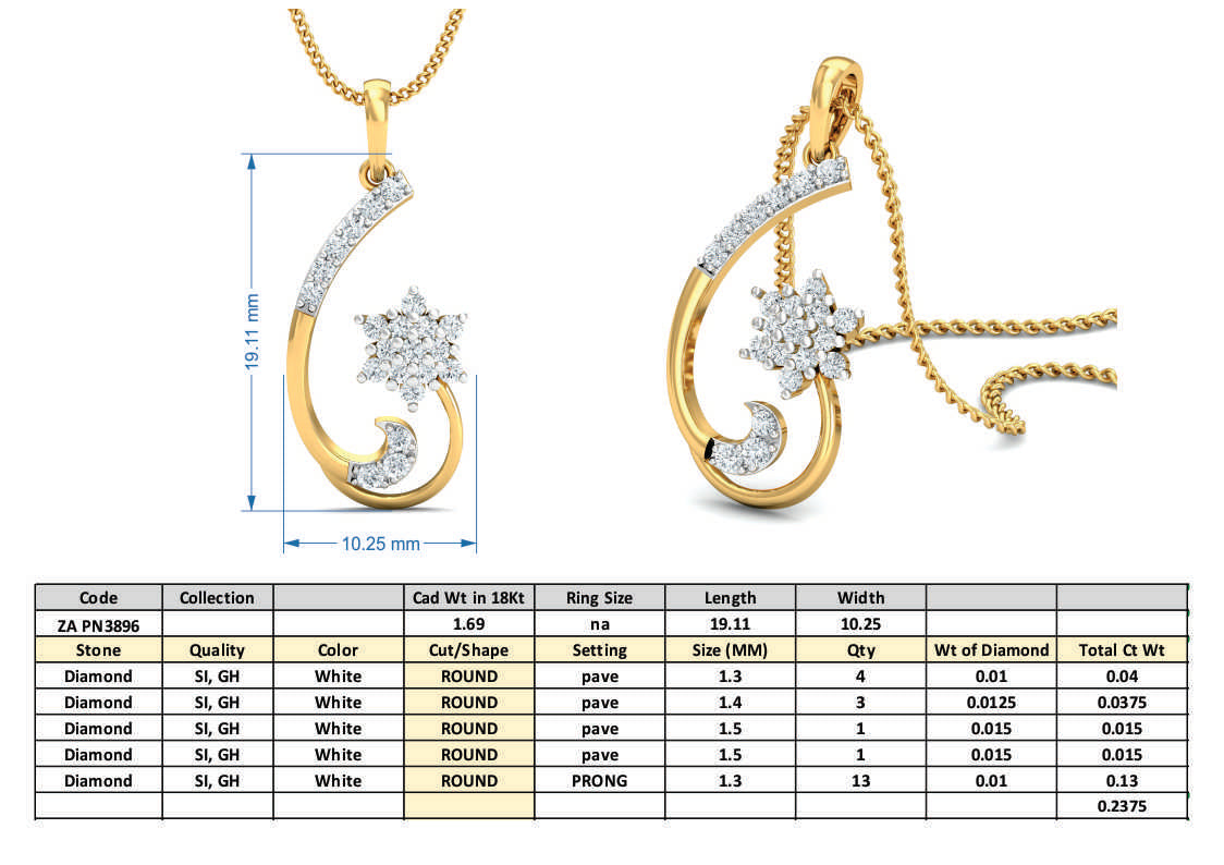 3D Jewelry Files Set Model 3DM 3896