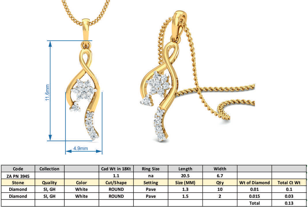 3D Jewelry Files Set Model 3DM 3945