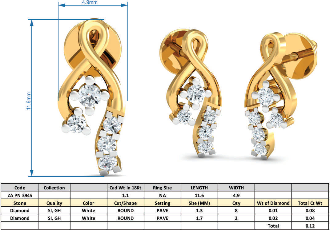 3D Jewelry Files Set Model 3DM 3945