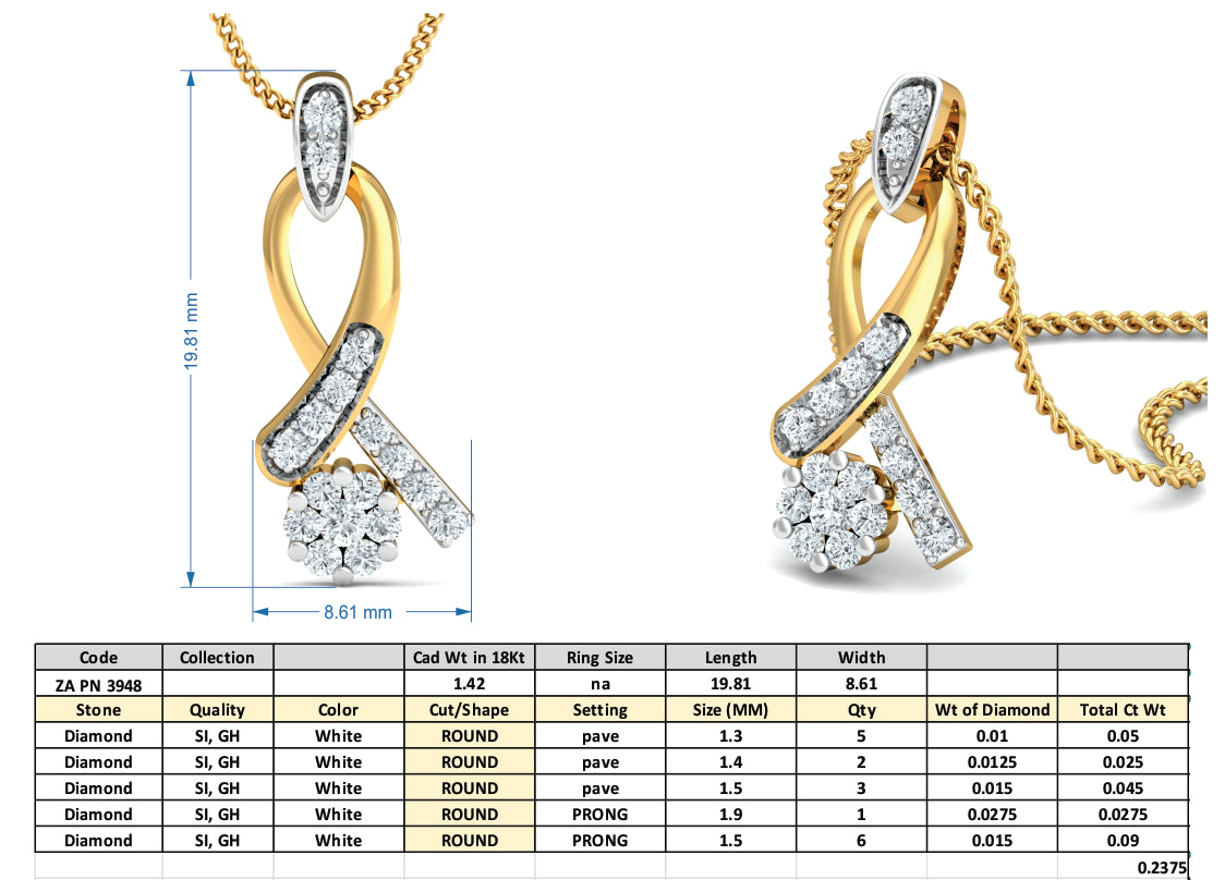 3D Jewelry Files Set Model 3DM 3948