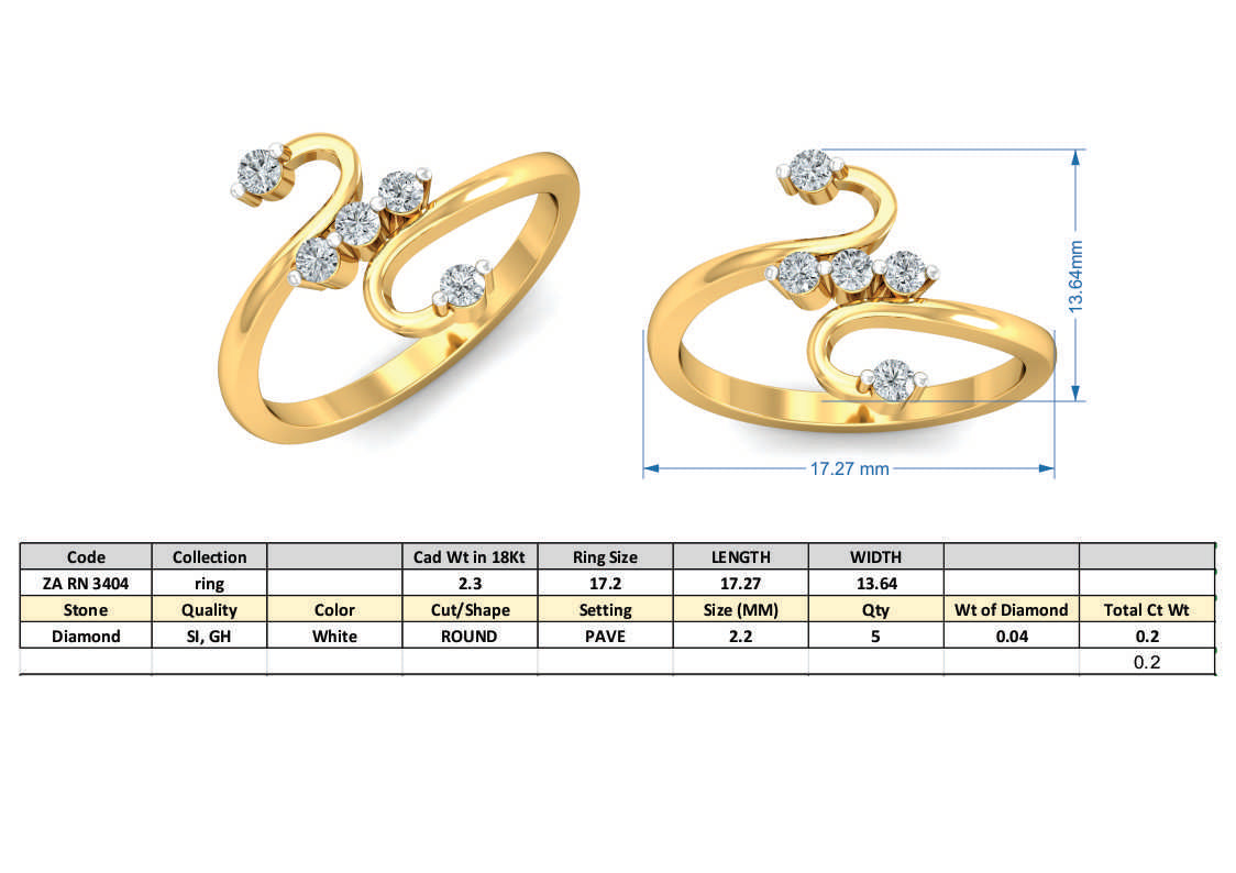 3D Jewelry Files Ring Model 3DM ZA RN 3404