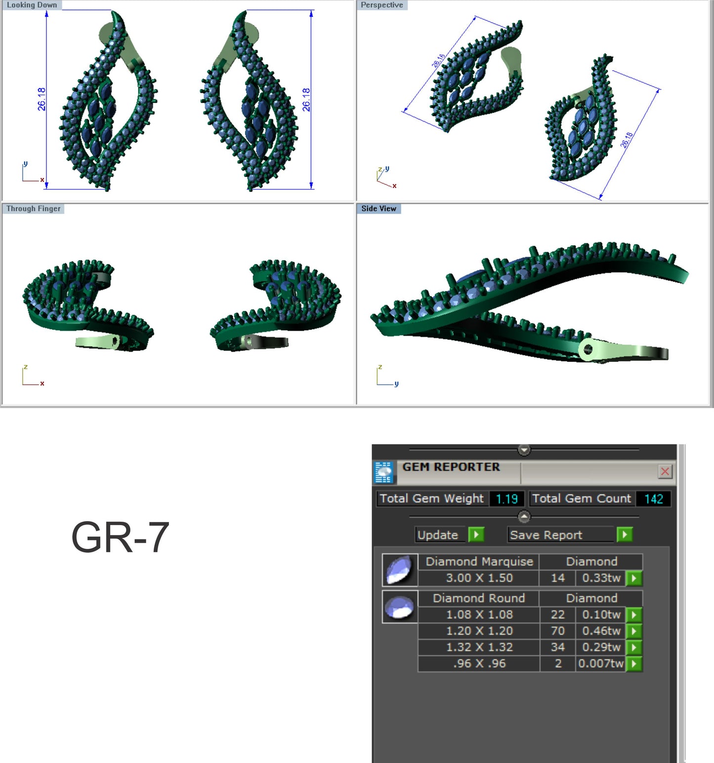 3D Jewelry Files Earring Model 3DM STL ear-018