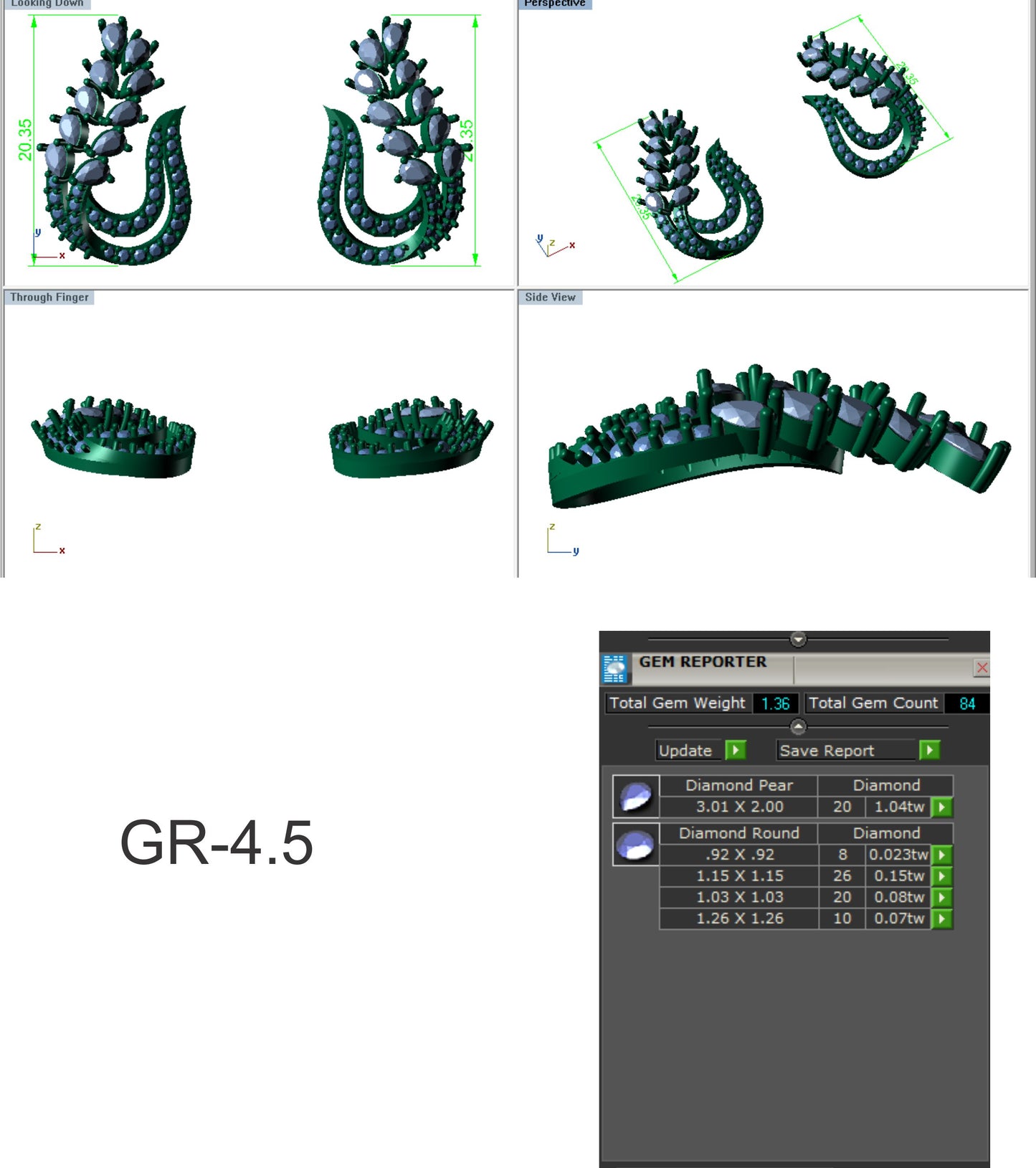 3D Jewelry Files Earring Model 3DM STL ear-019