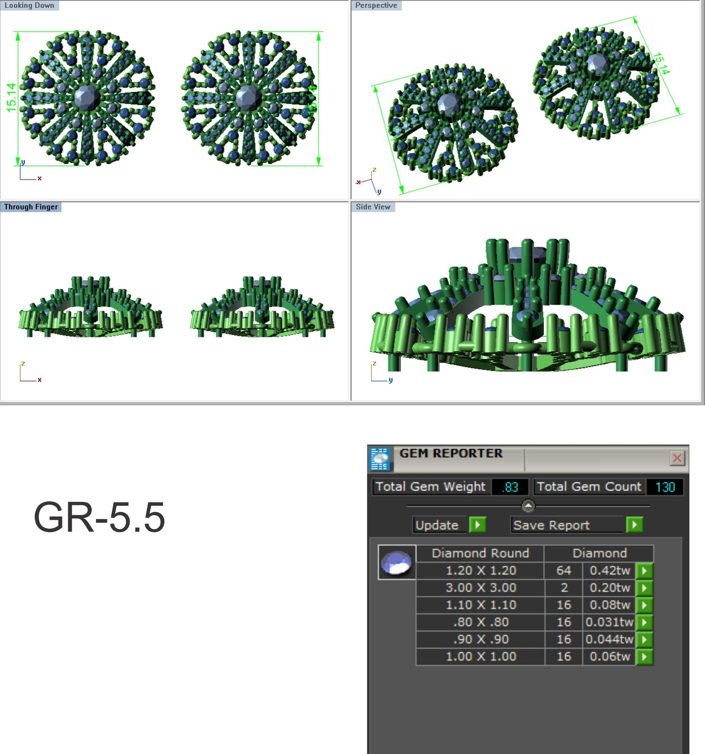 3D Jewelry Files Earring Model 3DM STL ear-027