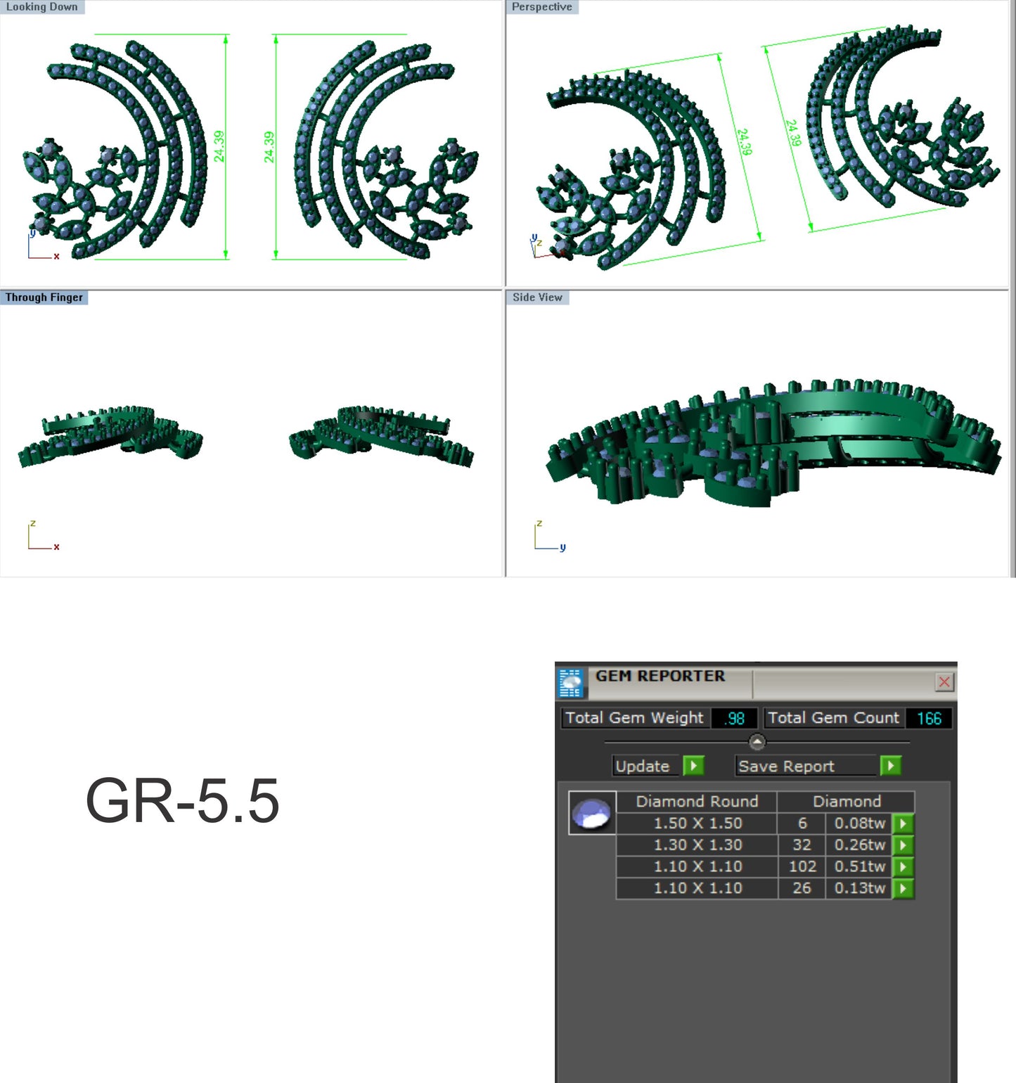 3D Jewelry Files Earring Model 3DM STL ear-035