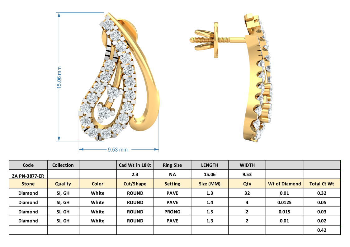 3D Jewelry Files Set Model 3DM 3877