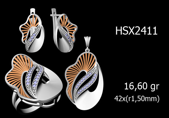 3D Jewelry Files Set Model 3DM STL 03=P ER R=101