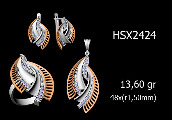 3D Jewelry Files Set Model 3DM STL 03=P ER R=108