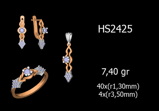 3D Jewelry Files Set Model 3DM STL 03=P ER R=20