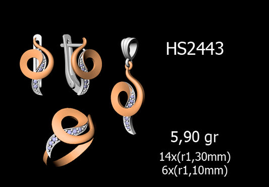 3D Jewelry Files Set Model 3DM STL 03=P ER R=31