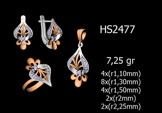 3D Jewelry Files Set Model 3DM STL 03=P ER R=52