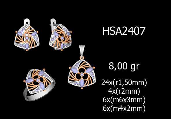 3D Jewelry Files Set Model 3DM STL 03=P ER R=68