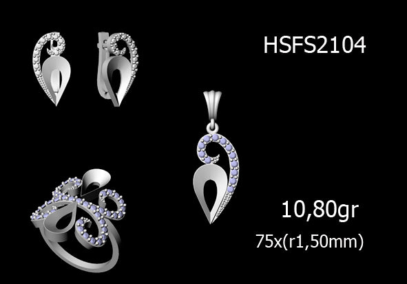 3D Jewelry Files Set Model 3DM STL 03=P ER R=70