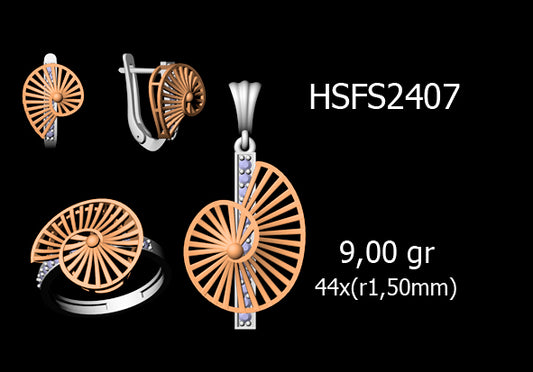 3D Jewelry Files Set Model 3DM STL 03=P ER R=76