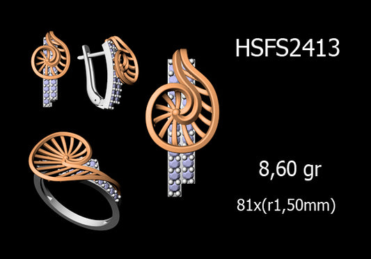 3D Jewelry Files Set Model 3DM STL 03=P ER R=81