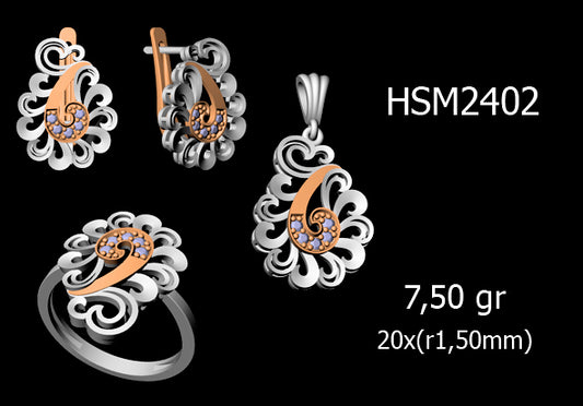 3D Jewelry Files Set Model 3DM STL 03=P ER R=85