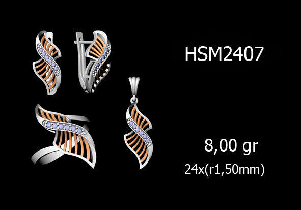 3D Jewelry Files Set Model 3DM STL 03=P ER R=86