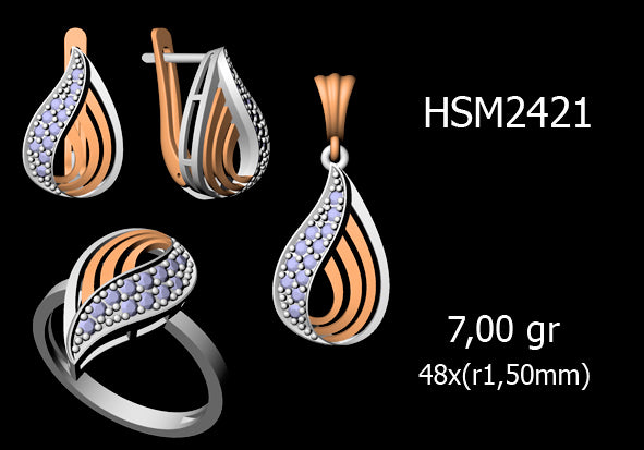 3D Jewelry Files Set Model 3DM STL 03=P ER R=91