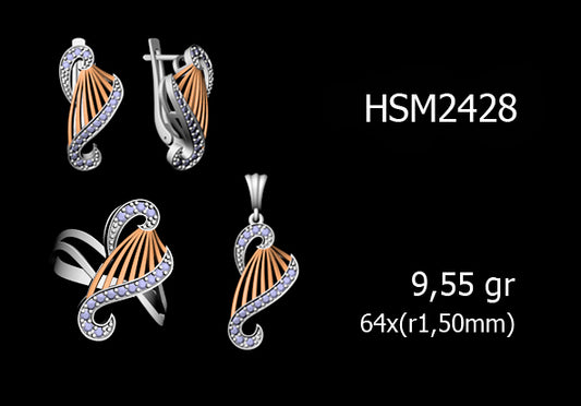 3D Jewelry Files Set Model 3DM STL 03=P ER R=94