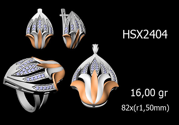 3D Jewelry Files Set Model 3DM STL 03=P ER R=96