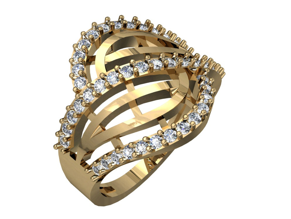 3D Jewelry Files Ring Model STL 03=baguettes rings=164