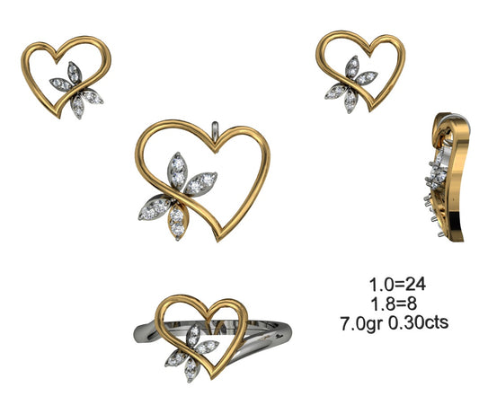 3D Jewelry Files Set Model 3DM STL 04=P ER R=03