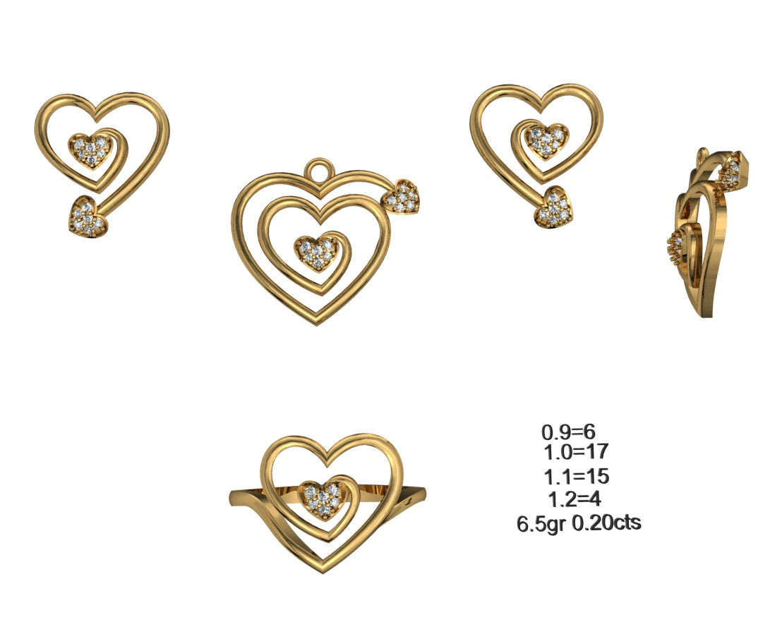 3D Jewelry Files Set Model 3DM STL 04=P ER R=10