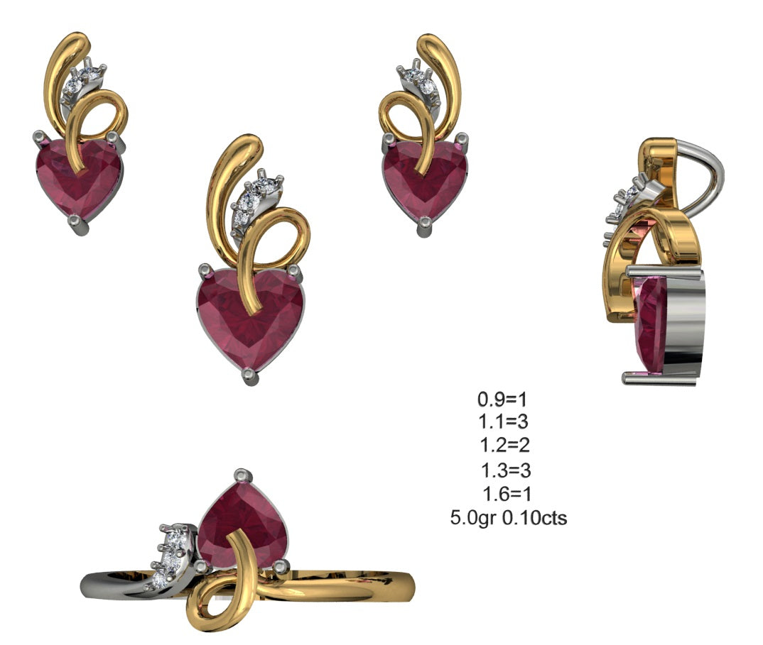 3D Jewelry Files Set Model 3DM STL 04=P ER R=101