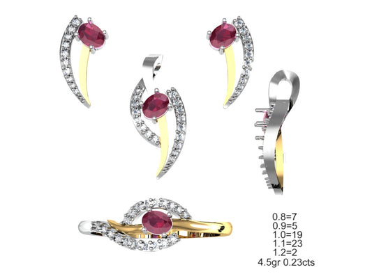 3D Jewelry Files Set Model 3DM STL 04=P ER R=109