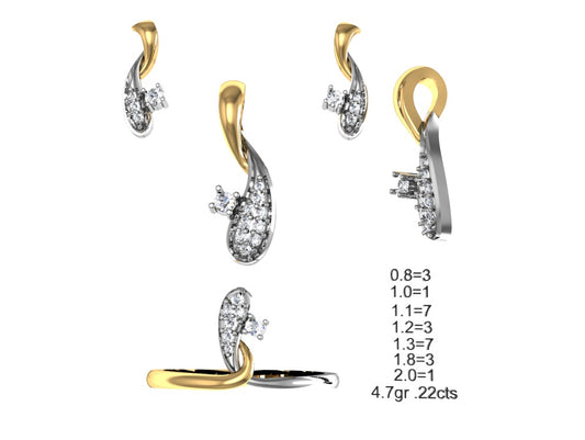 3D Jewelry Files Set Model 3DM STL 04=P ER R=119