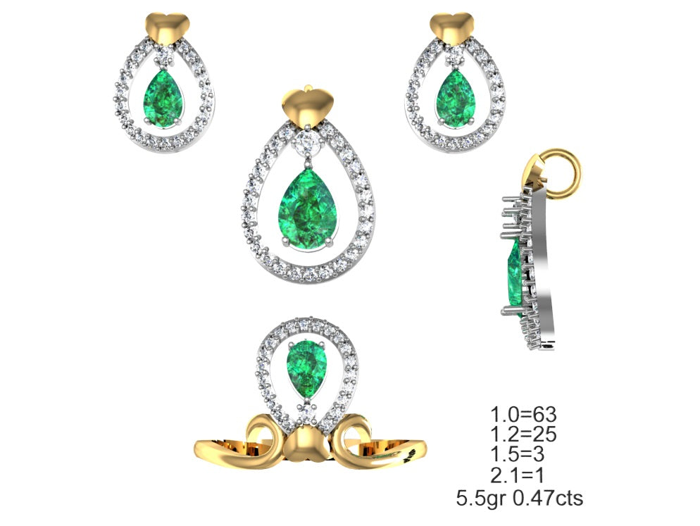 3D Jewelry Files Set Model 3DM STL 04=P ER R=122