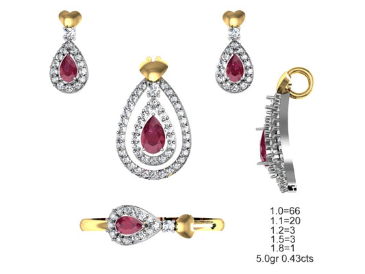 3D Jewelry Files Set Model 3DM STL 04=P ER R=123