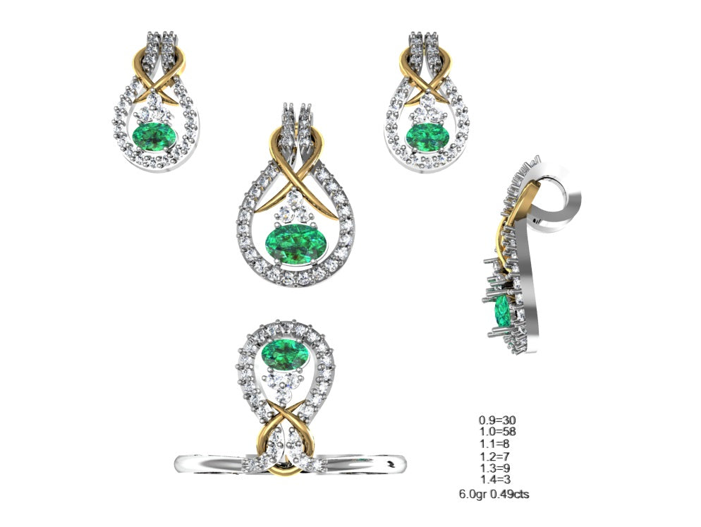 3D Jewelry Files Set Model 3DM STL 04=P ER R=125