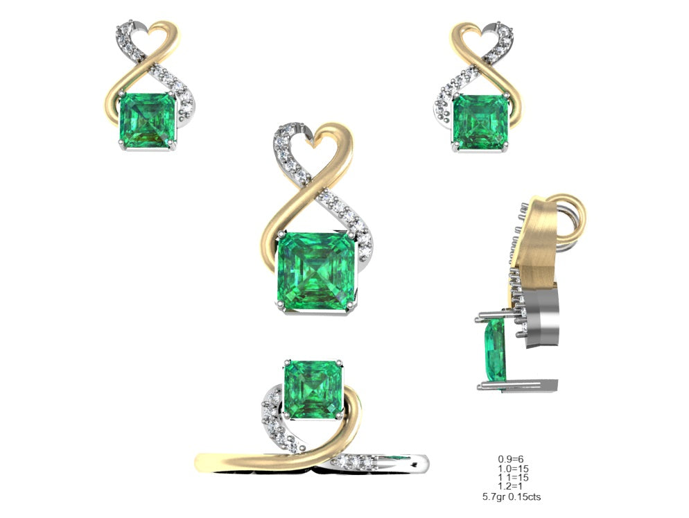 3D Jewelry Files Set Model 3DM STL 04=P ER R=127