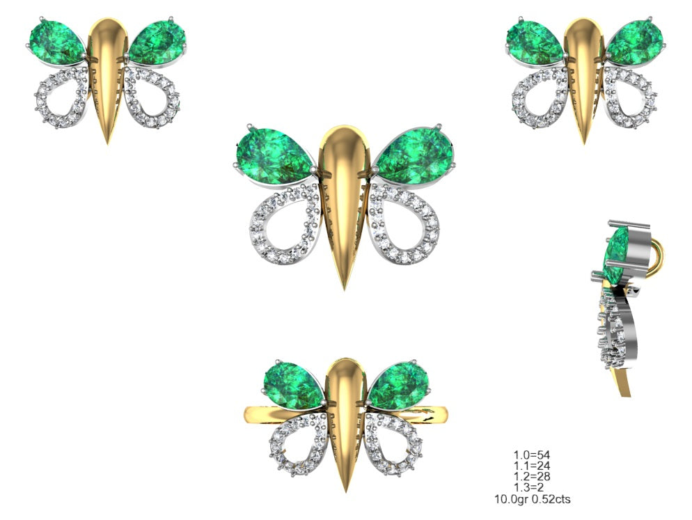 3D Jewelry Files Set Model 3DM STL 04=P ER R=129