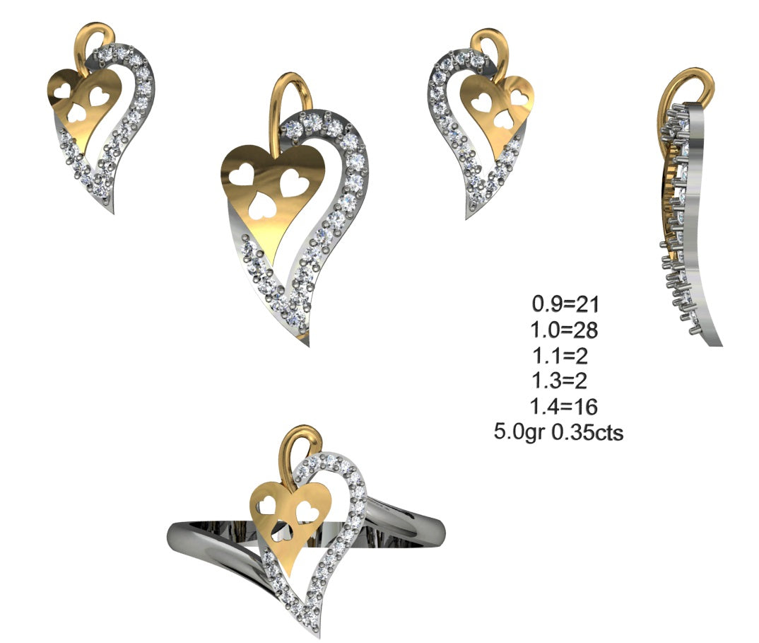 3D Jewelry Files Set Model 3DM STL 04=P ER R=132