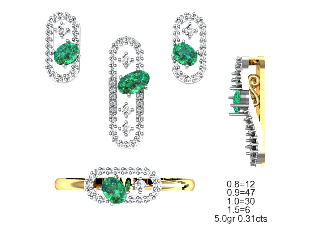 3D Jewelry Files Set Model 3DM STL 04=P ER R=136