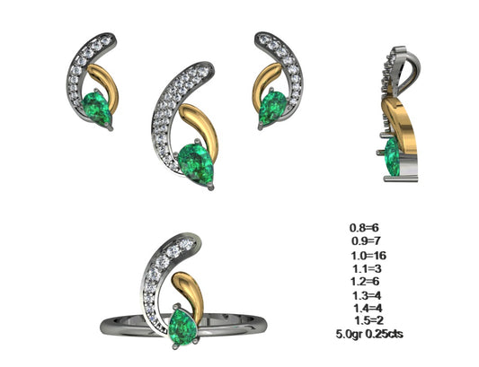 3D Jewelry Files Set Model 3DM STL 04=P ER R=139