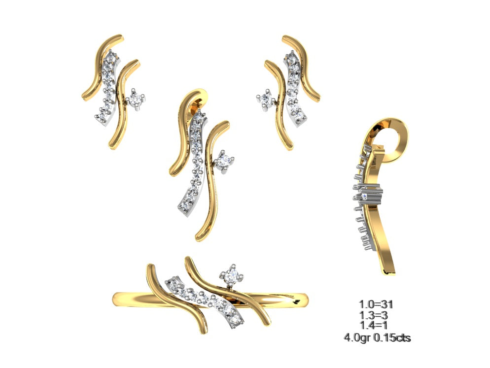 3D Jewelry Files Set Model 3DM STL 04=P ER R=153