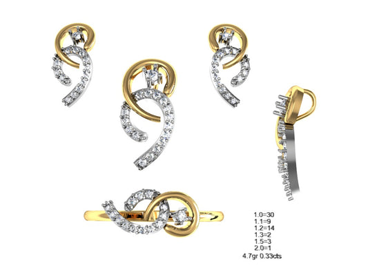 3D Jewelry Files Set Model 3DM STL 04=P ER R=154