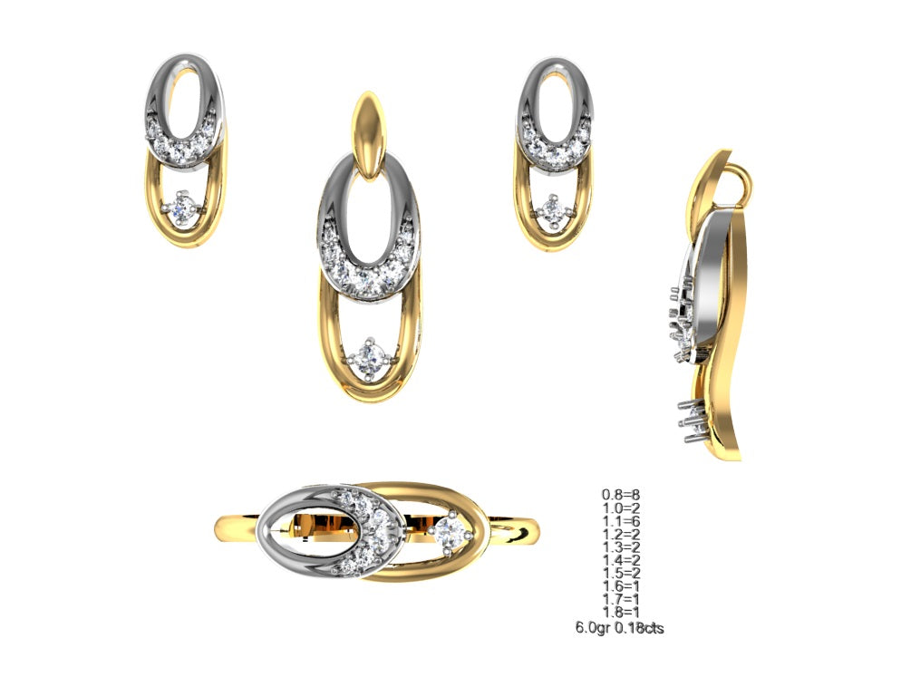 3D Jewelry Files Set Model 3DM STL 04=P ER R=159